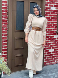 Forns Dress- - beige