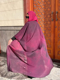 Galaxy abaya - purple