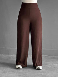 Wide leg pants - brown