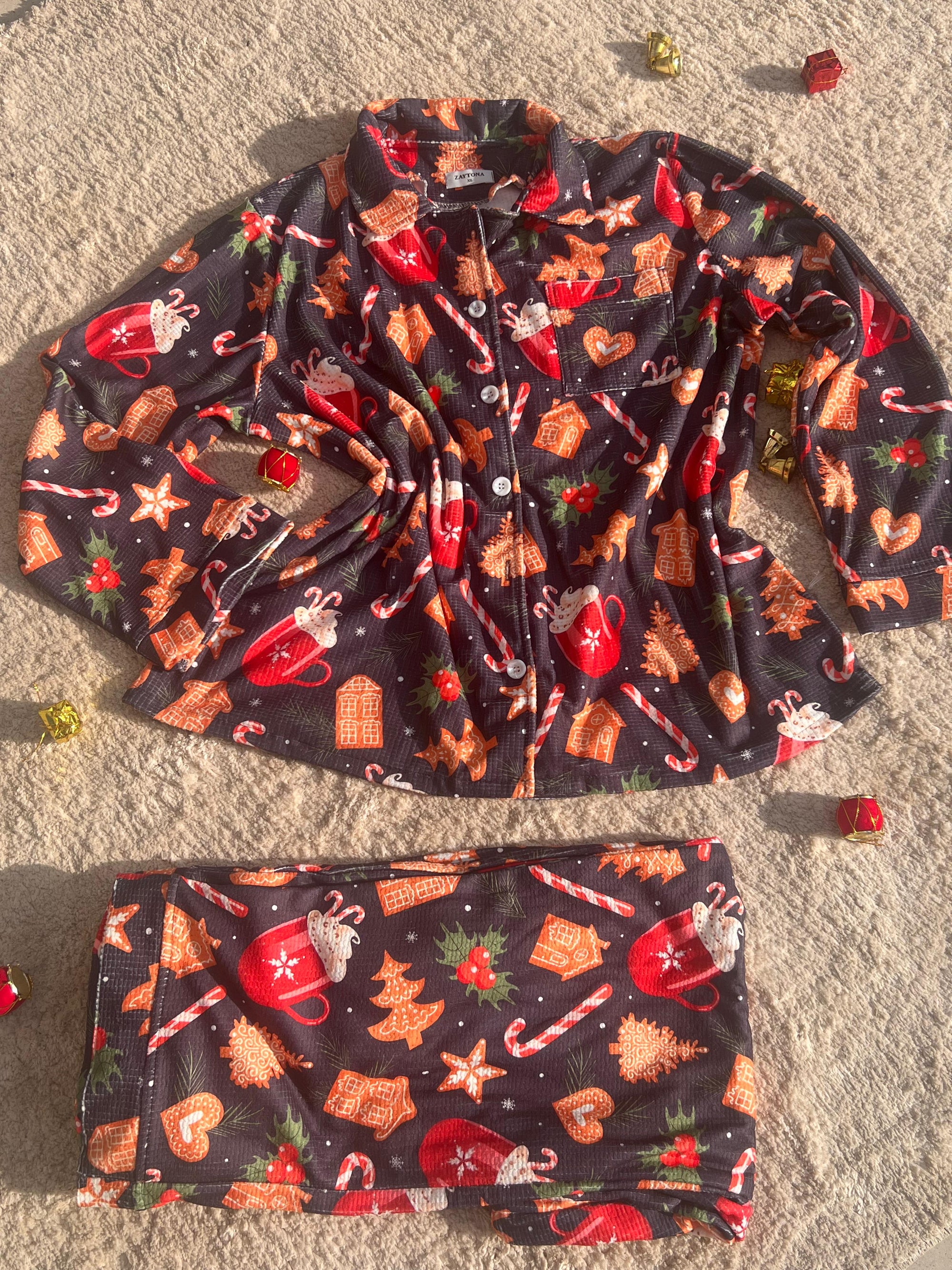 New year pajama - gray