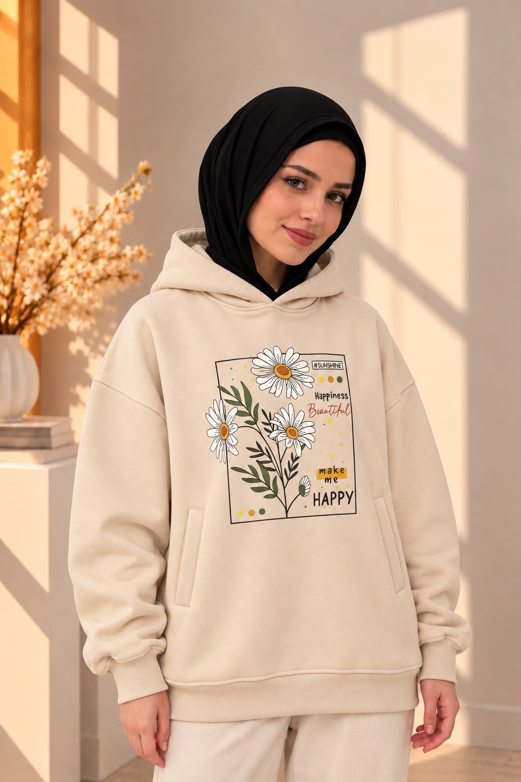 Flory hoodie _ Beige
