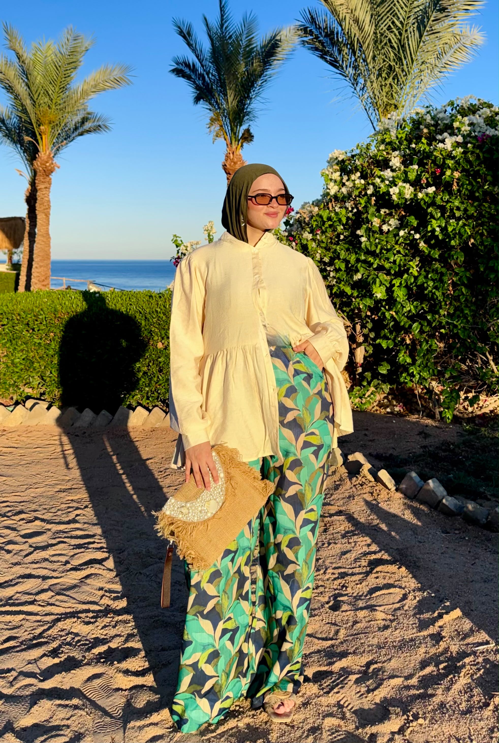 Beach pants- green