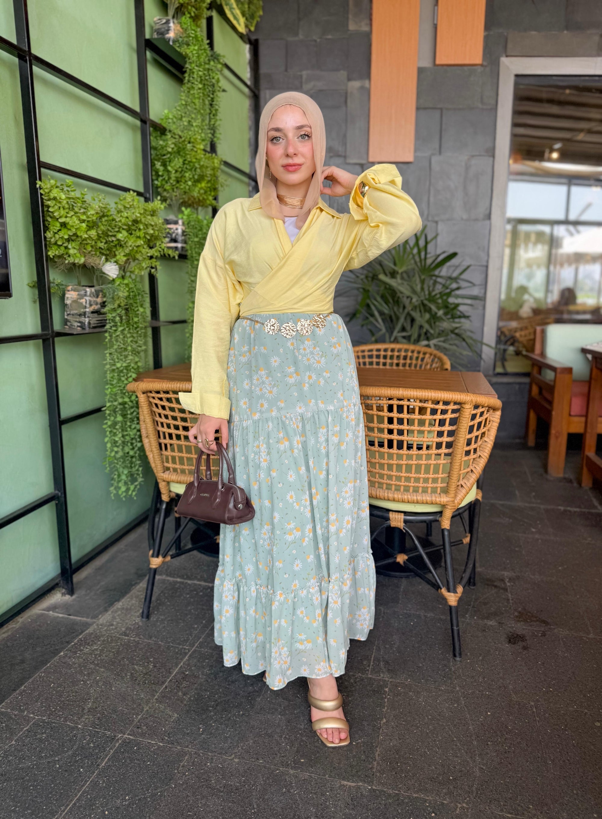 Sunshine skirt -mint green