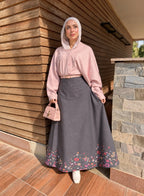 Klosh skirt - mix gray
