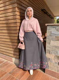 Klosh skirt - mix gray