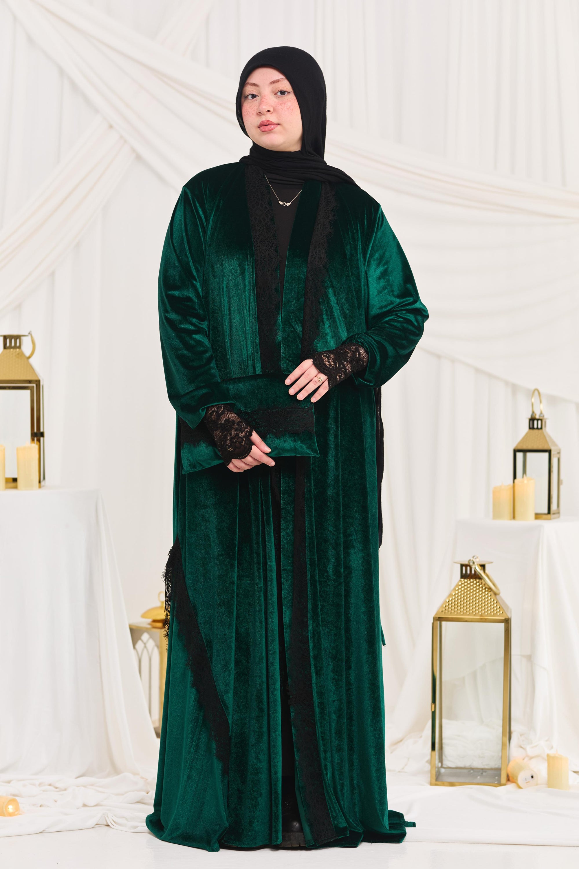 Sella Katifa dress - dark green