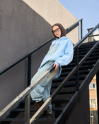 Loose fit hoodie - baby blue