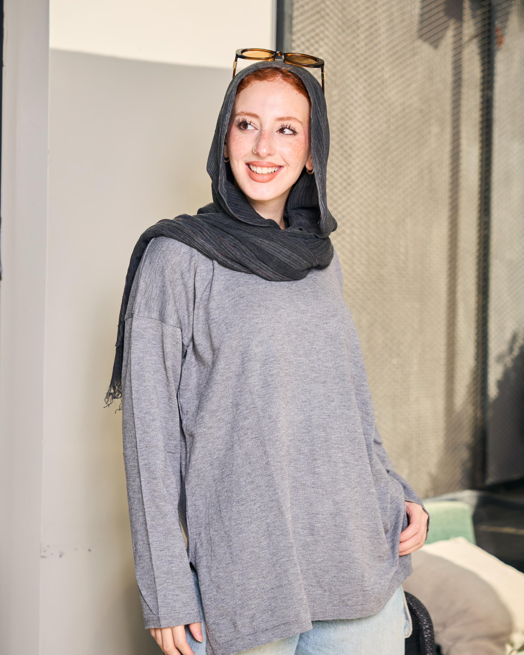 Basic over size - gray