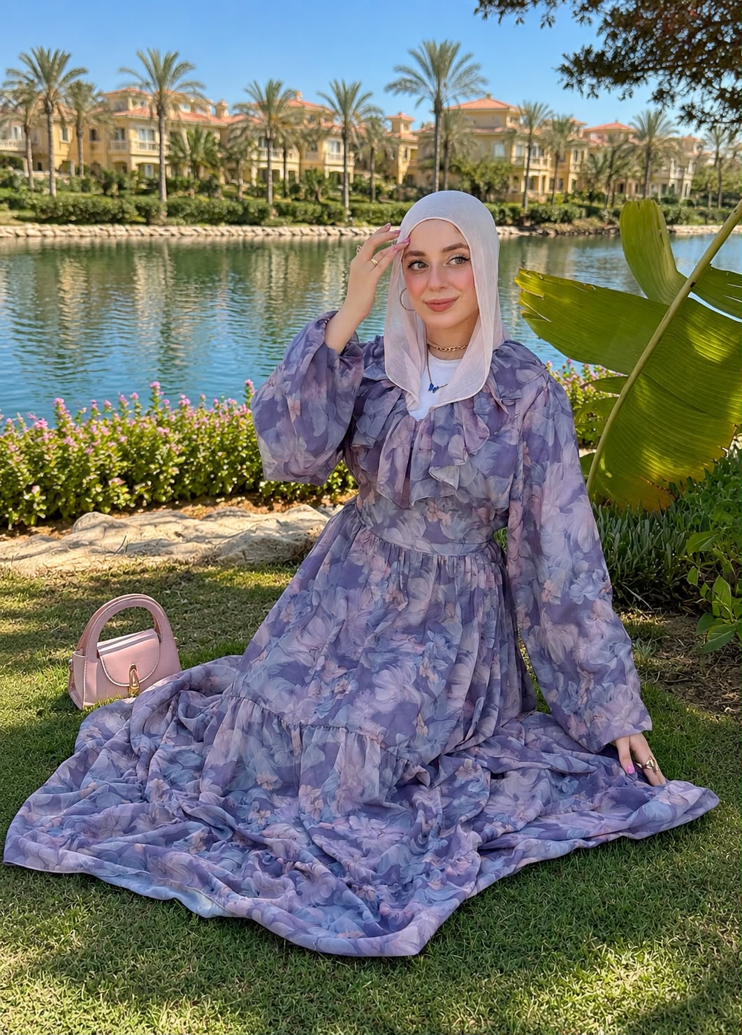 Florest Dress - Gray