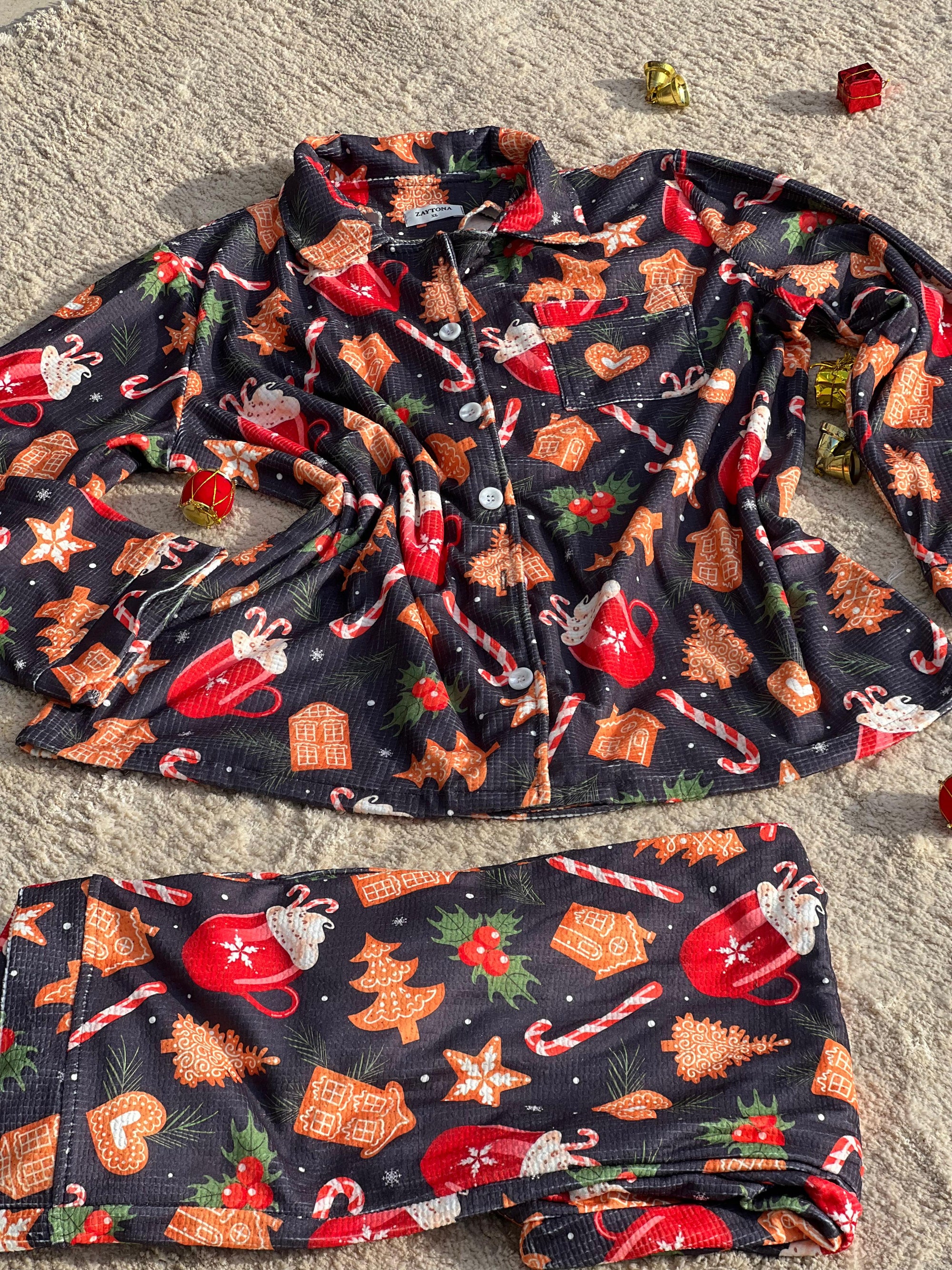 New year pajama - gray