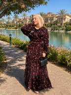 Florest Dress -Red
