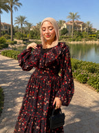 Florest Dress -Red