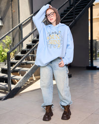 Loose fit hoodie - baby blue