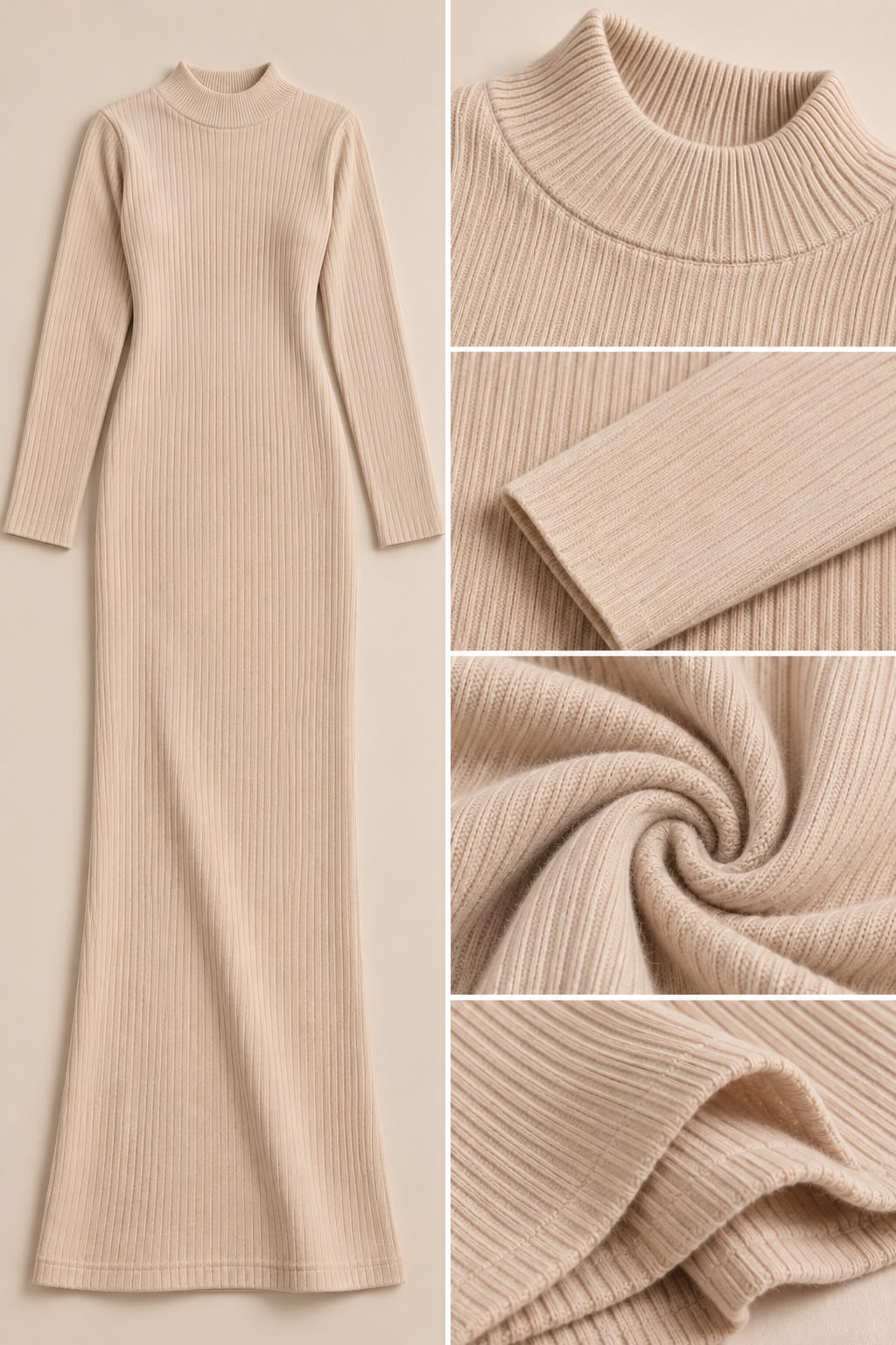 Trico Basic dress - Beige