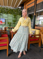 Bow blouse - butter yellow