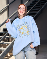 Loose fit hoodie - baby blue