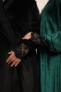 Wrap Katifa dress - black