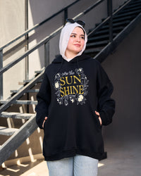 Loose fit hoodie - black