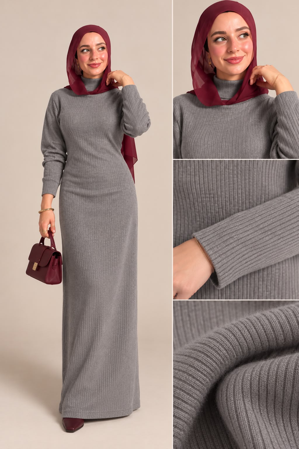 Trico Basic dress - Gray