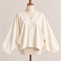 Wool Blouse - off white