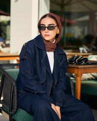 Crop jacket Jeans - Navy