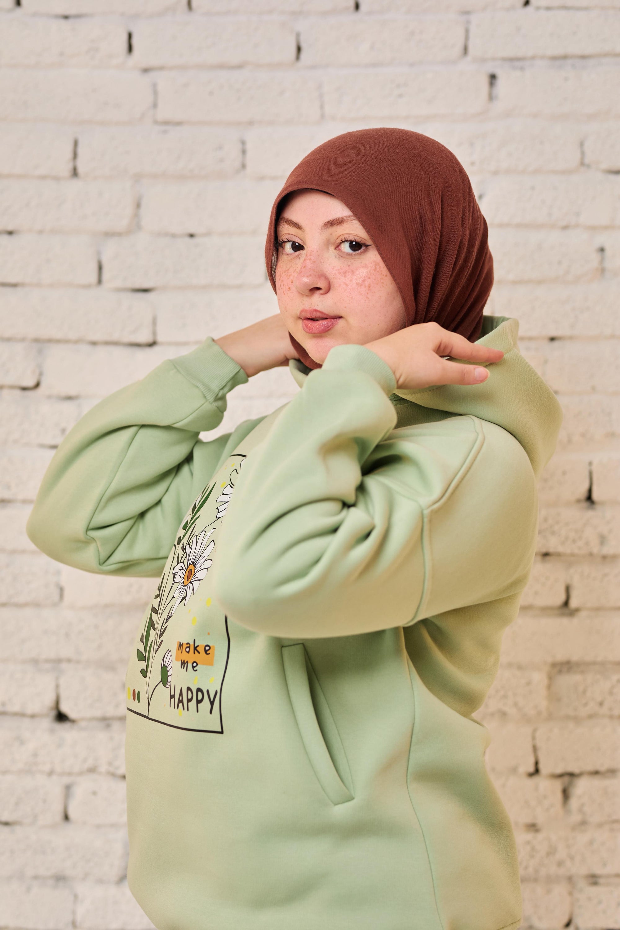 Flory hoodie _ mint green
