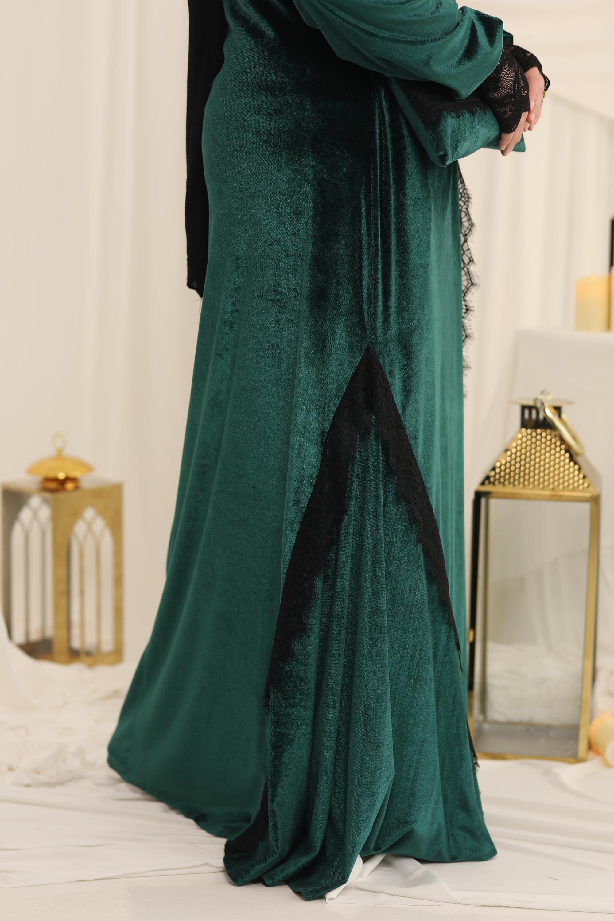 Sella Katifa dress - dark green