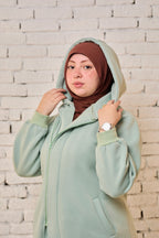 Long hoodie _Mint Green