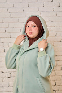 Long hoodie _Mint Green