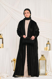 Wrap Katifa dress - black