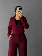 Classic Pants - Burgundy
