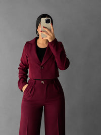 Classic Pants - Burgundy
