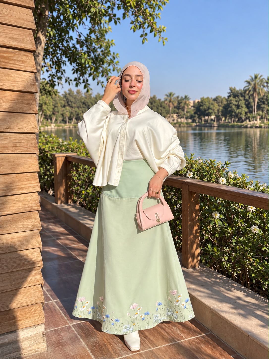 Klosh skirt - Matcha
