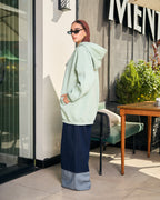 Loose fit hoodie - mint green