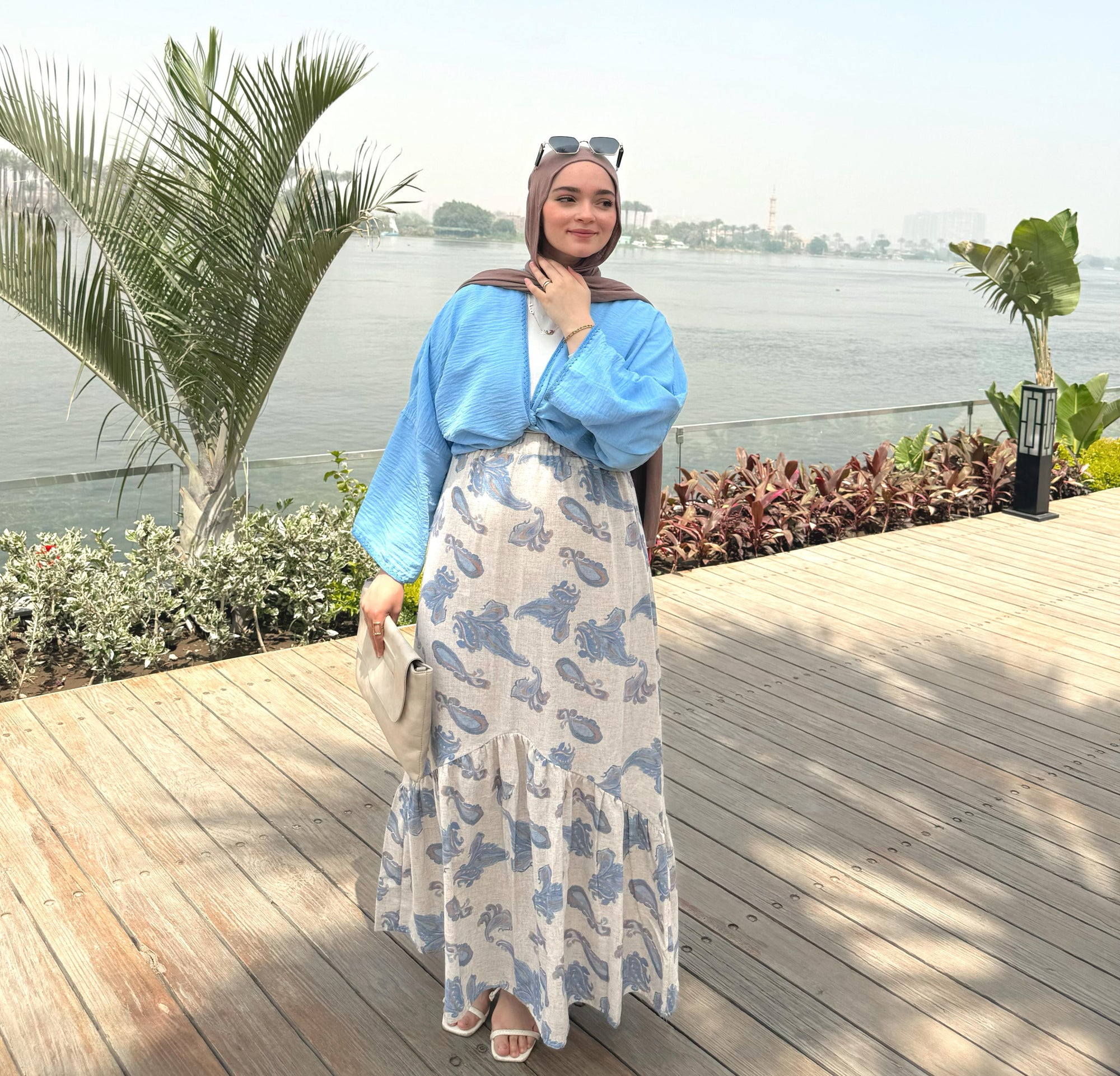 Venecia skirt -baby blue