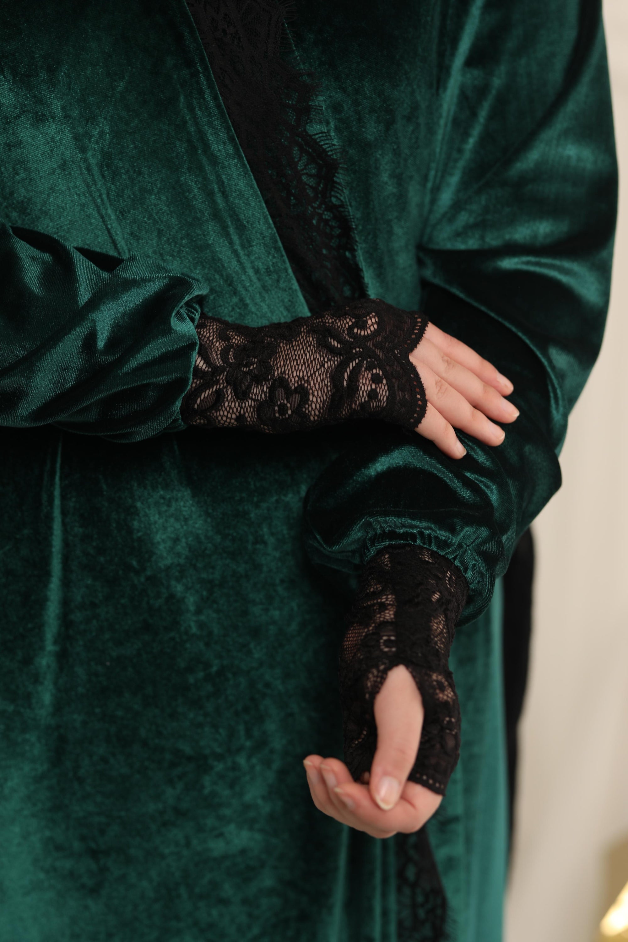 Sella Katifa dress - dark green