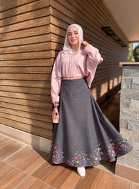 Klosh skirt - mix gray