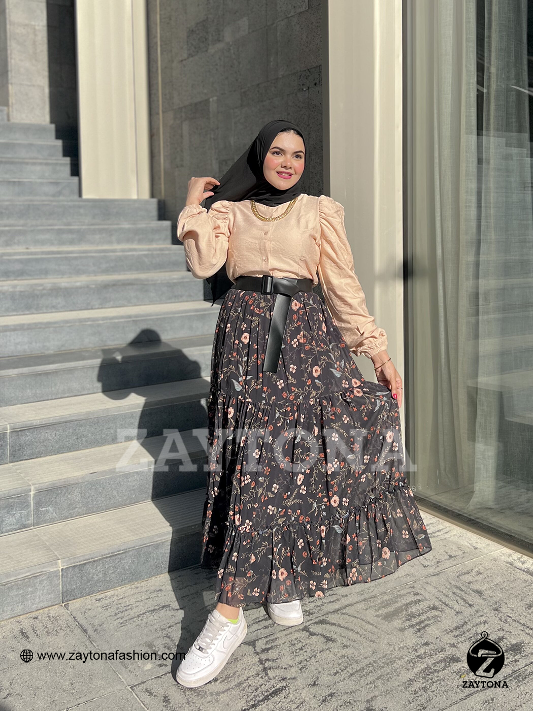 Nighty Skirt Chiffon - Black
