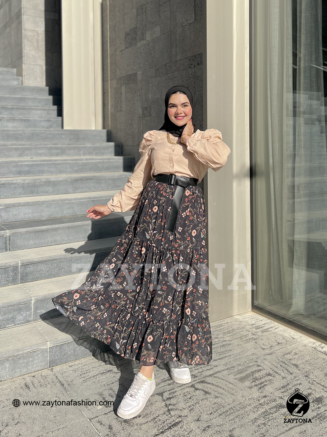 Nighty Skirt Chiffon - Black