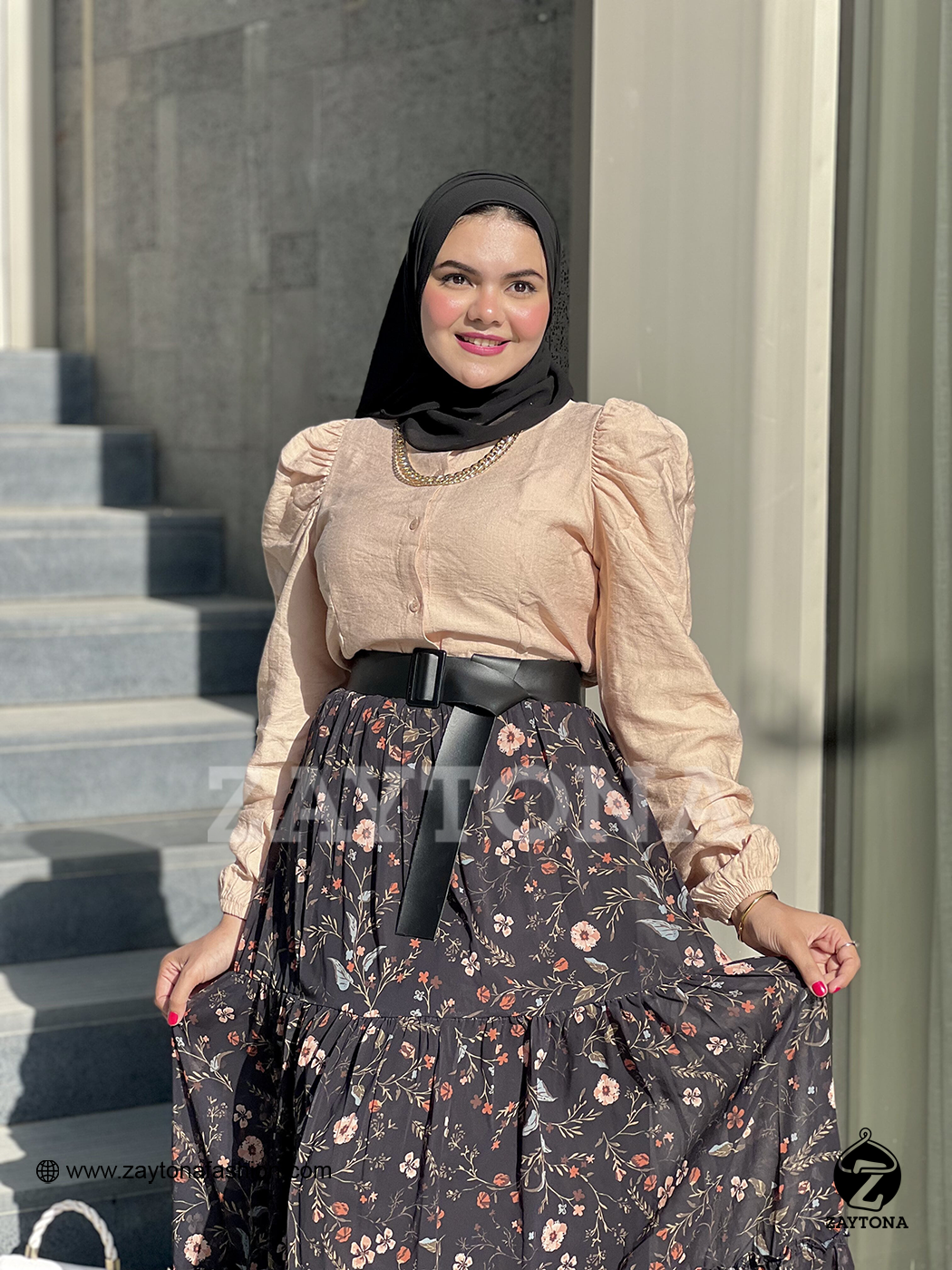Nighty Skirt Chiffon - Black