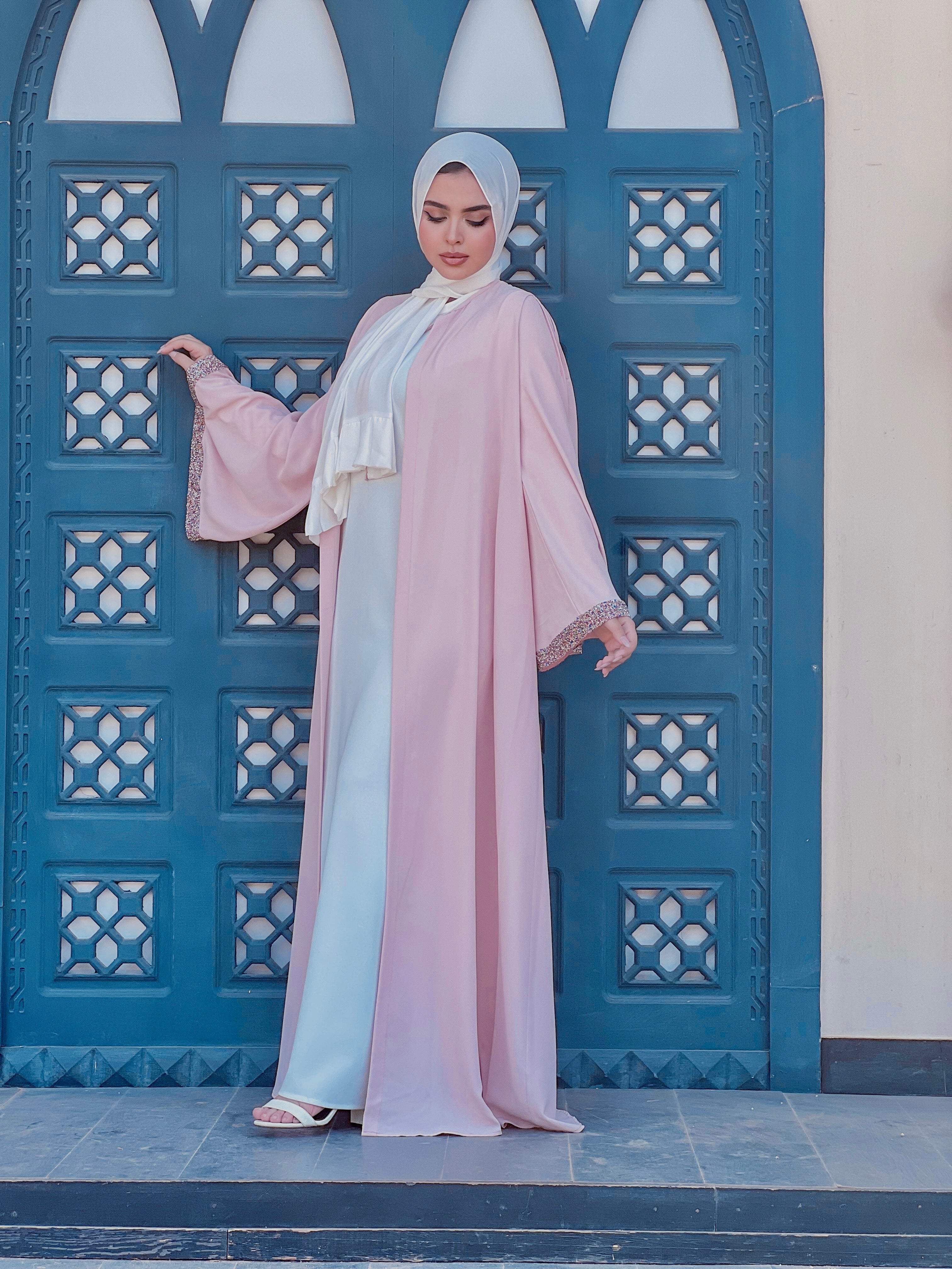 Saudi Abaya - Rose pink