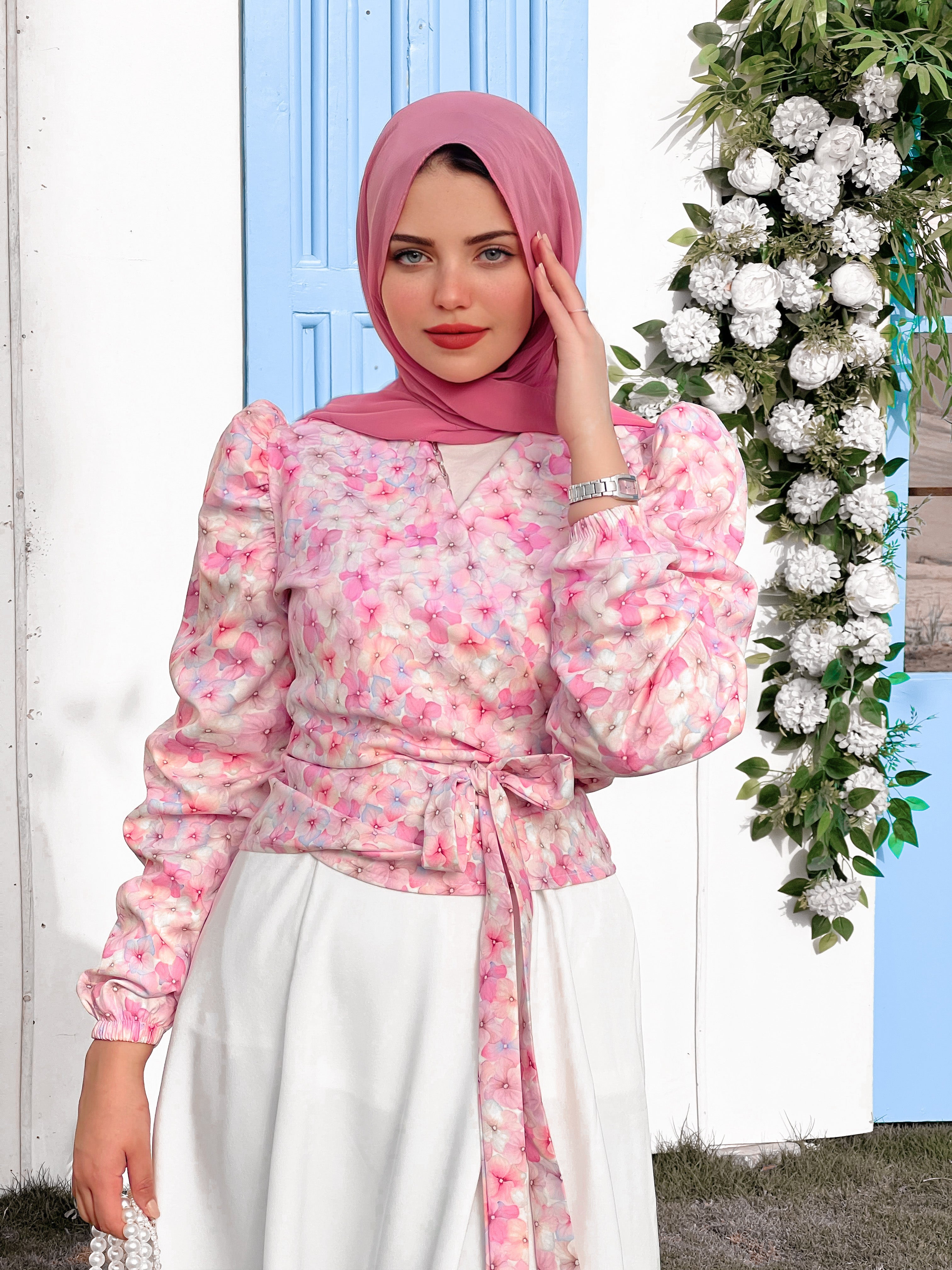 Flory pinky blouse